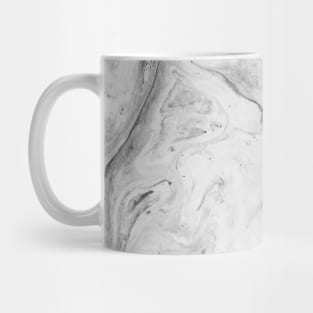 White Acrylic Fluid Pour Mug